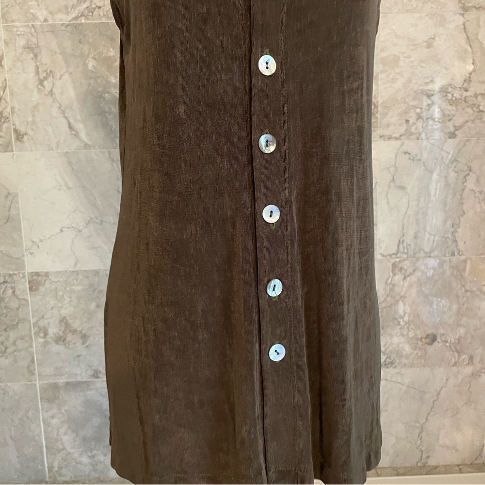 Chico’s Private Edition Button Up Sleeveless Top - Picture 3 of 8